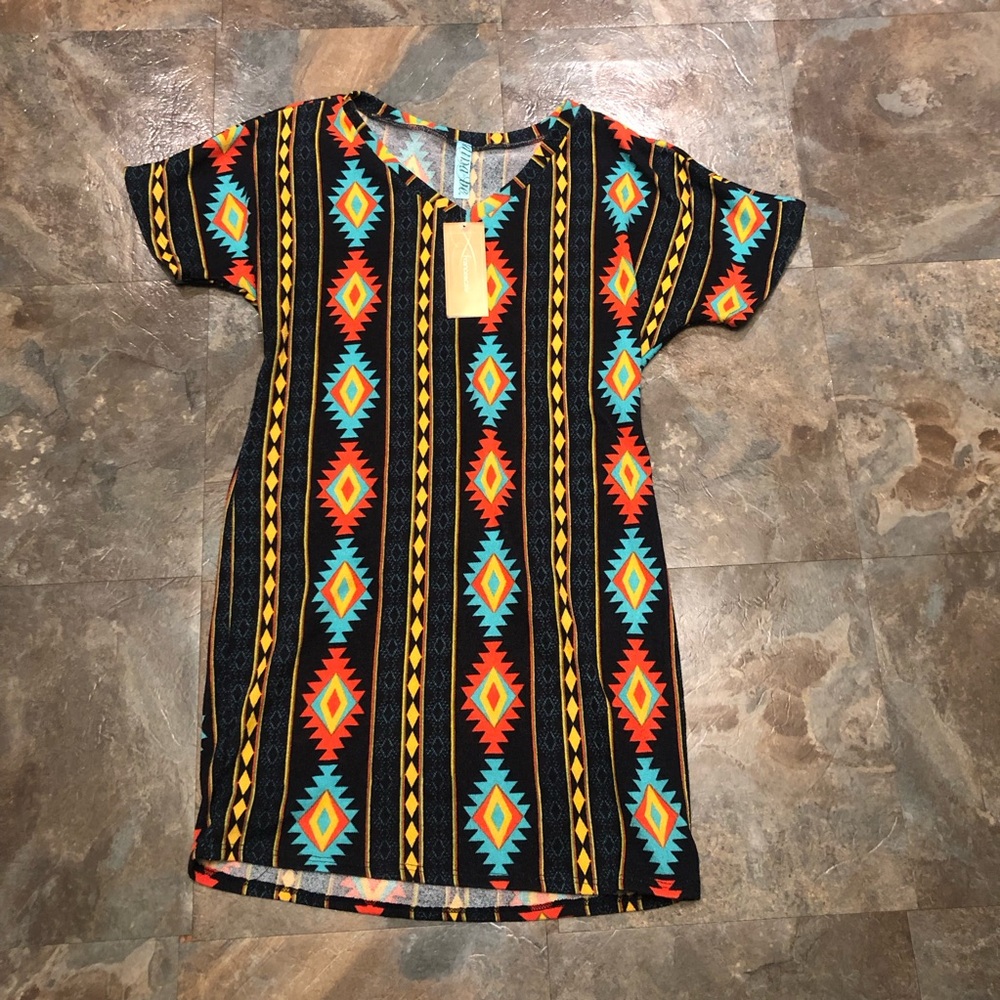 Aztec pattern dress size S